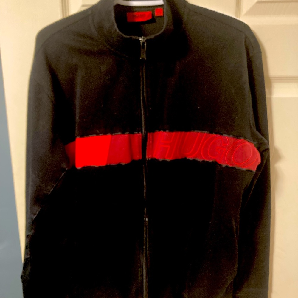 EUC Medium Hugo Boss zip up.